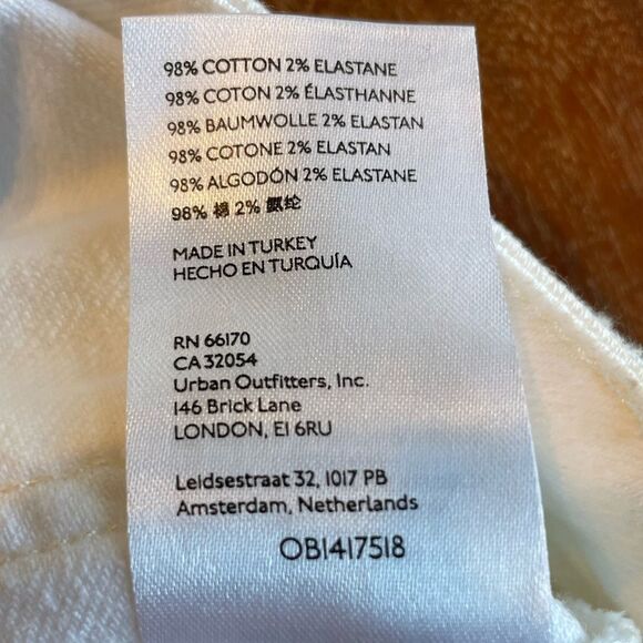 Free People We the Free White Jeans Size 28 - Picture 7 of 8